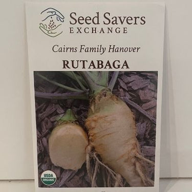 Organic Cairns Family Heirloom Rutabaga Seeds, 1950s Heirloom